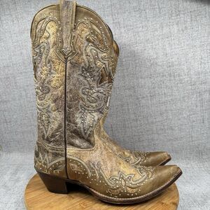 Johnny Ringo Cowboy Boots Womens 10.5 B Sagrada Western Leather